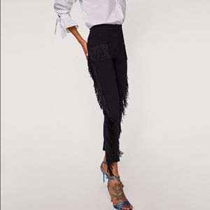 Zara | Pants u0026 Jumpsuits | Zara Fringe Pants Size S | Poshmark